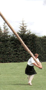 tossing the caber
